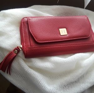 (Guang Tong) wallet engraved with "H"- red